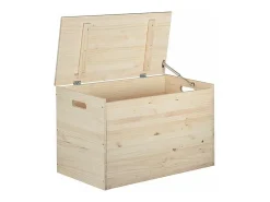 Caja de almacenamiento de pino en bruto 135 litros