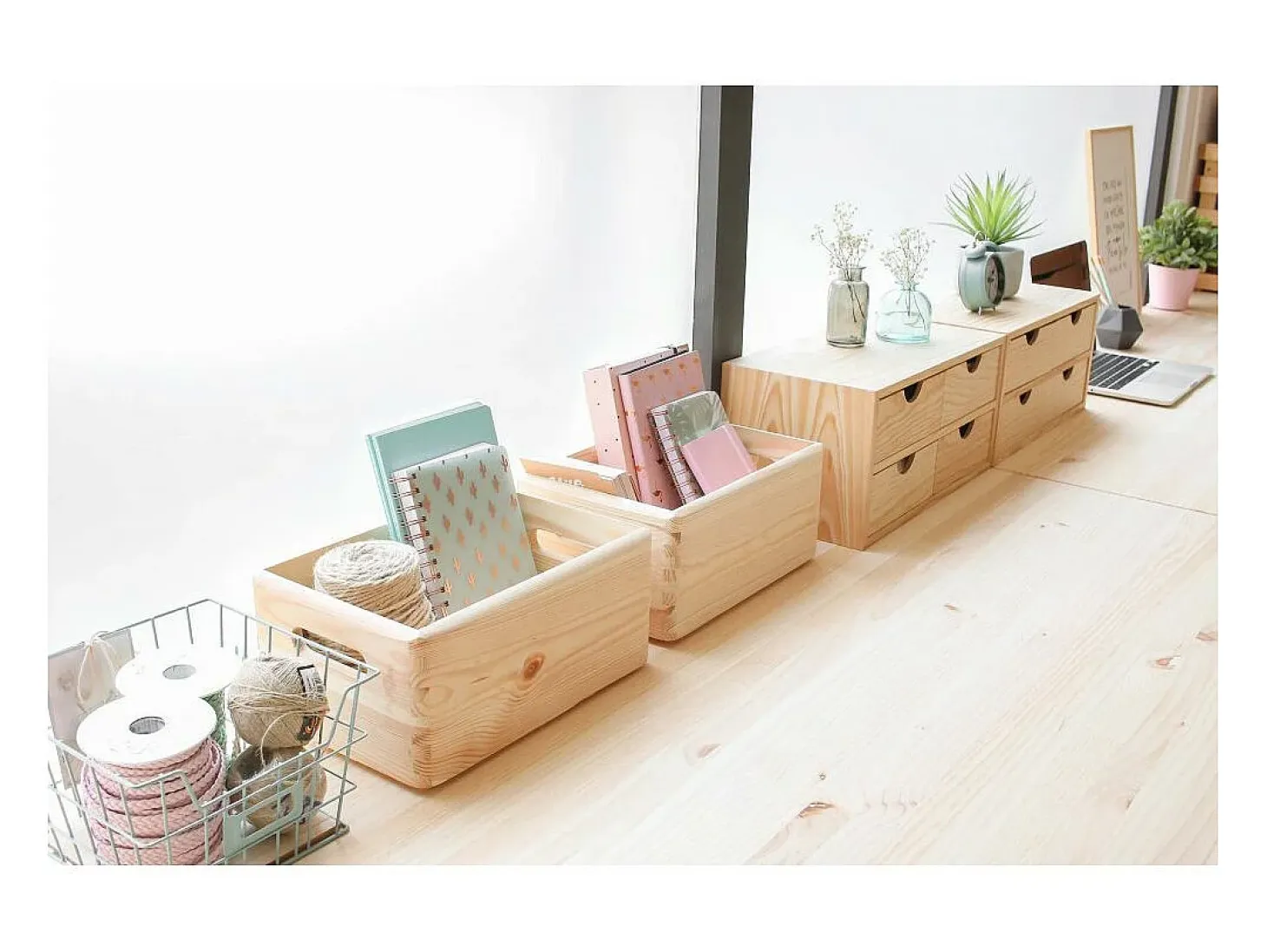 Caja de madera 40 x 30 x 7 cm