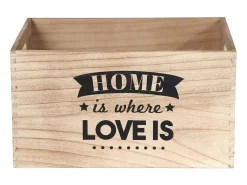 Caja de madera apilable Home (Juego de 3)