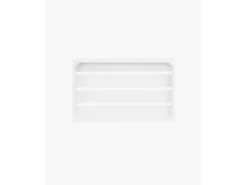 Caja de madera maciza en tono blanco de 49x30,5x7,5cm - BOX - DECOWOOD