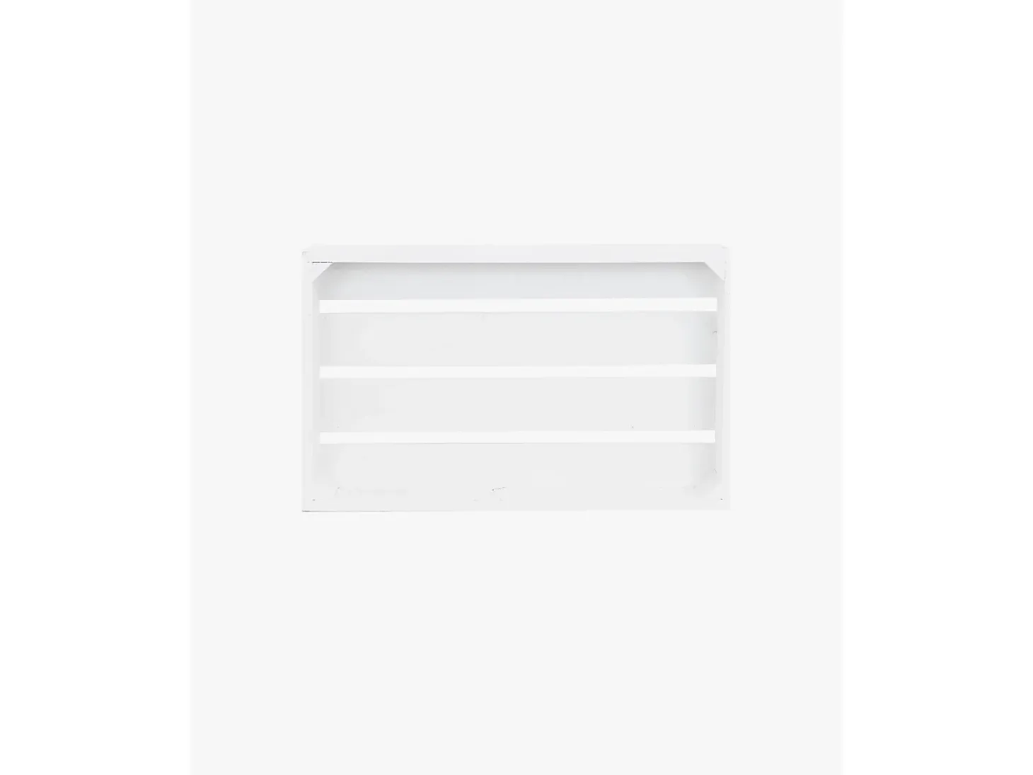 Caja de madera maciza en tono blanco de 49x30,5x7,5cm - BOX - DECOWOOD