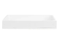 Caja de madera maciza en tono blanco de 49x30,5x7,5cm - BOX - DECOWOOD