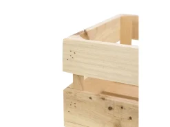 Caja de madera maciza en tono natural de 49x30,5x17,5cm - BOX - DECOWOOD