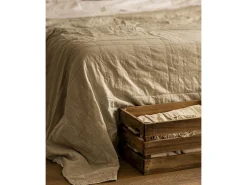 Caja de madera maciza en tono roble oscuro de 49x30,5x25,5cm - BOX - DECOWOOD