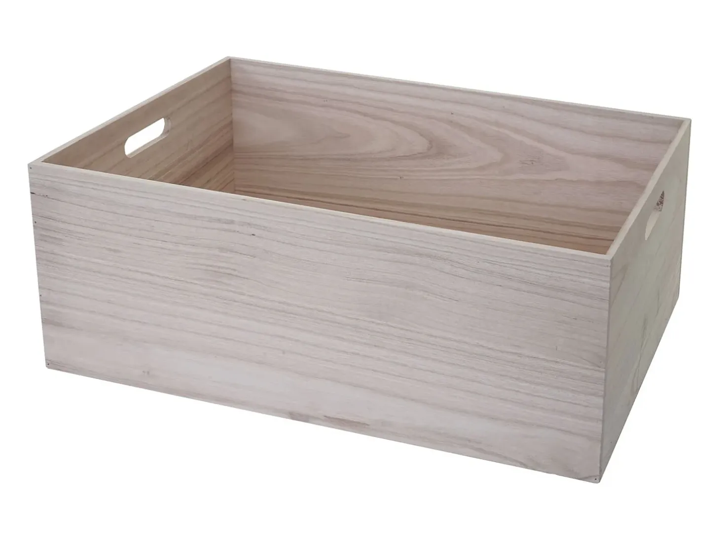 Caja de madera MCW-C20, 60 x 40 x 24 cm, marrón natural