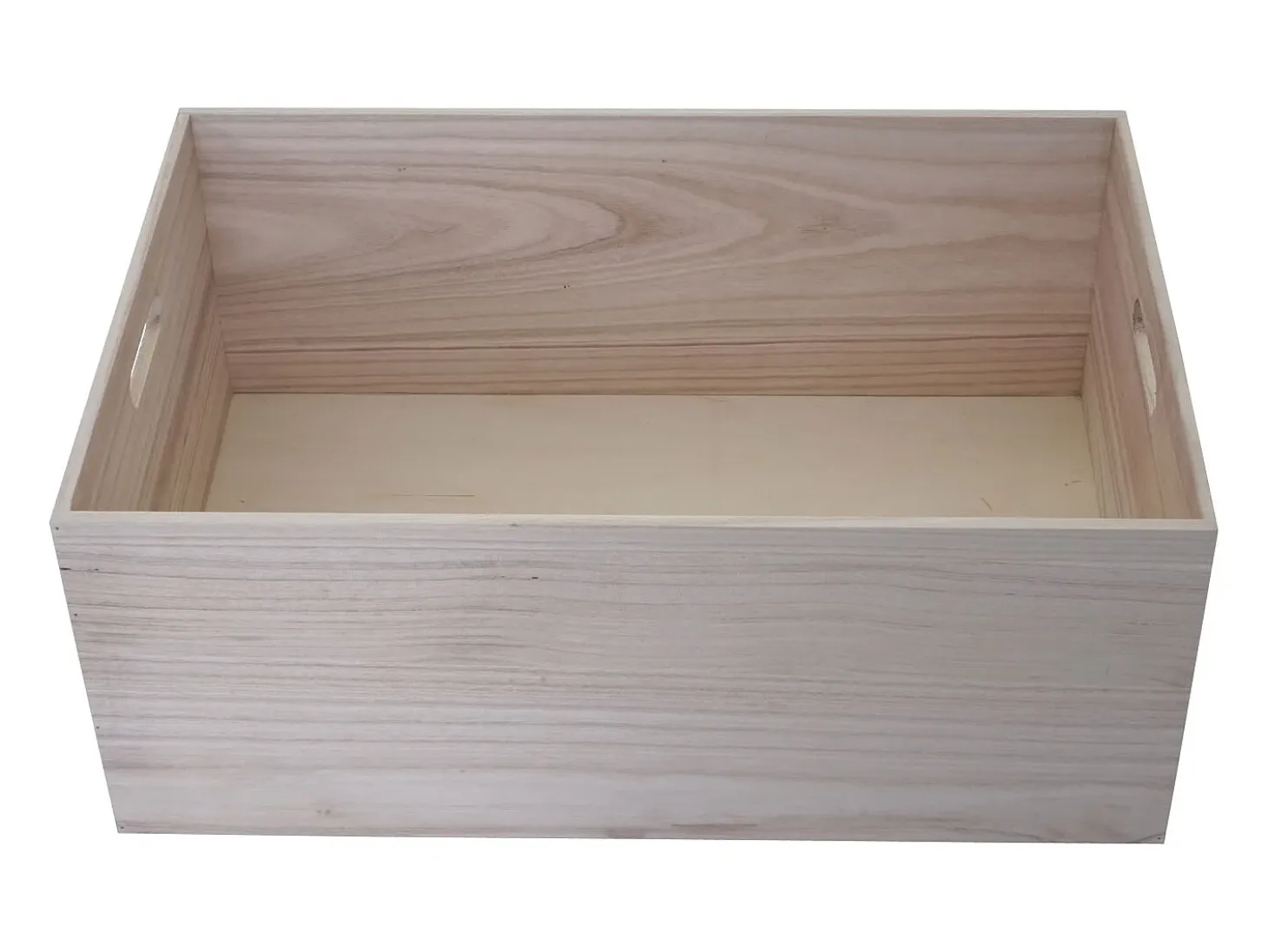 Caja de madera MCW-C20, 60 x 40 x 24 cm, marrón natural