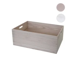 Caja de madera MCW-C20, 60 x 40 x 24 cm, marrón natural