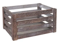 Caja de madera MCW-C56 (juego de 3), marrón, desgastado