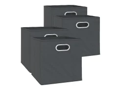 Caja plegable antracita 30x30x30