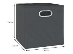Caja plegable antracita 30x30x30