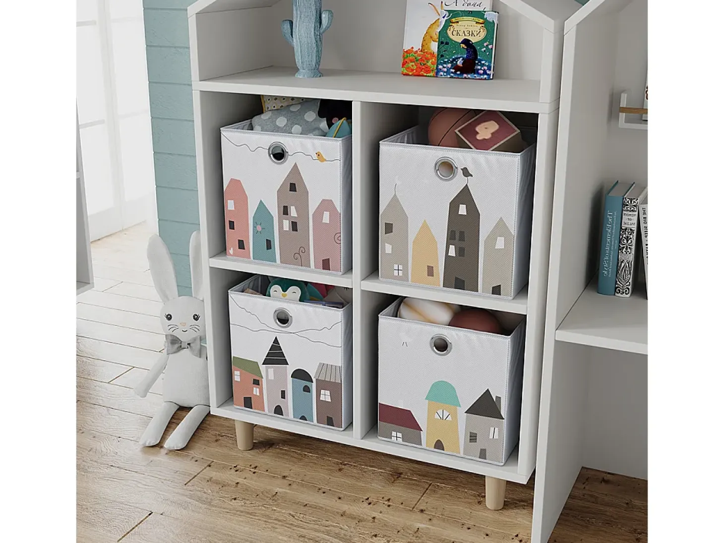 Caja plegable grey (ciudad) 30x30x30