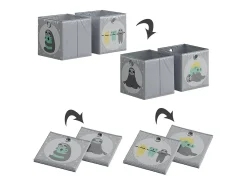 Caja plegable gris 30x30x30