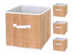 Caja plegable MCW-C21 (juego de 4), color natural