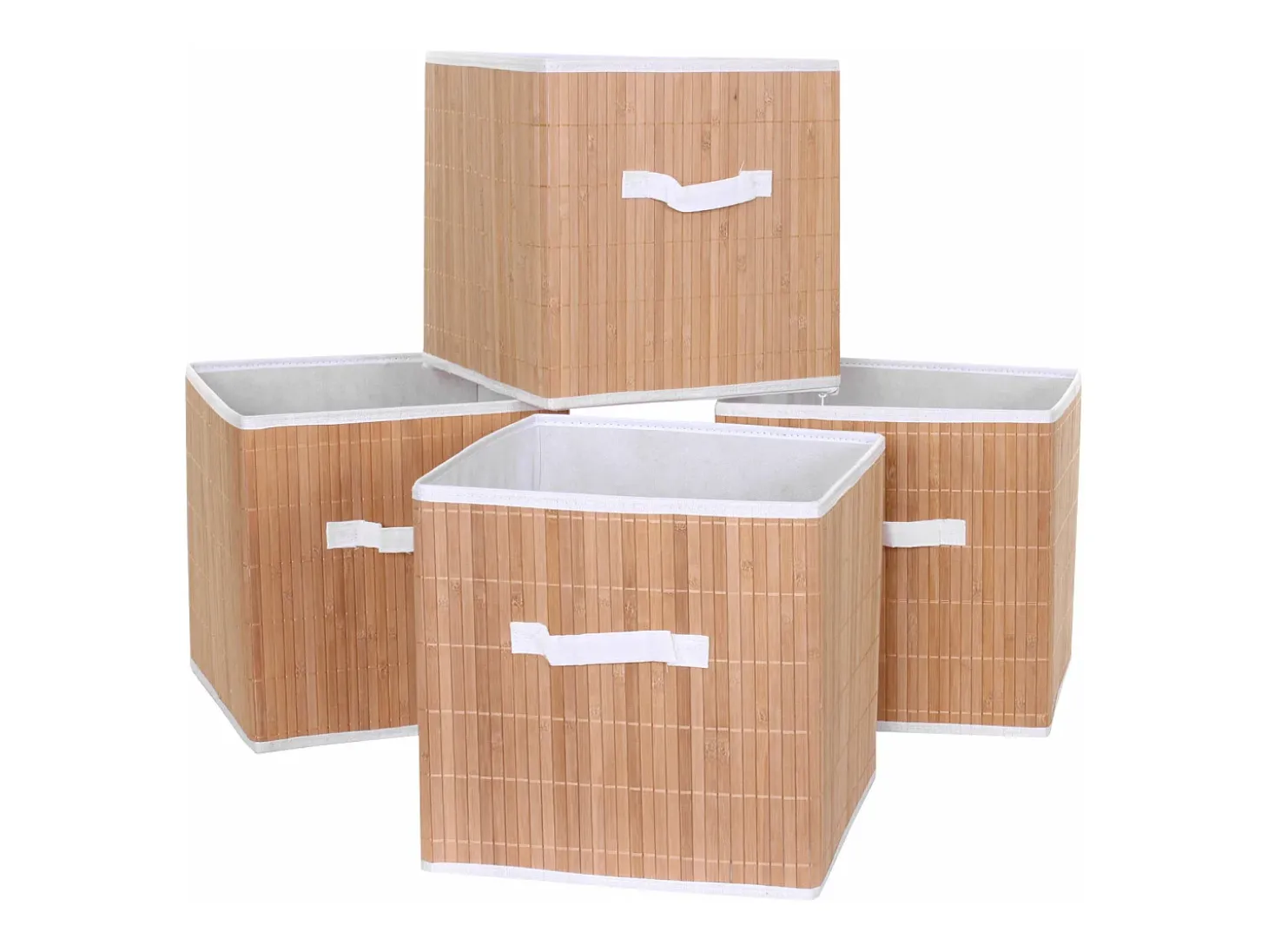 Caja plegable MCW-C21 (juego de 4), color natural