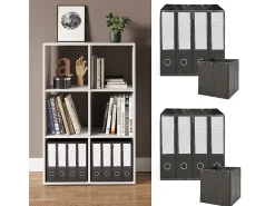 Caja plegable negro 30x30x30