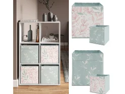Caja plegable turquesa 30x30x30