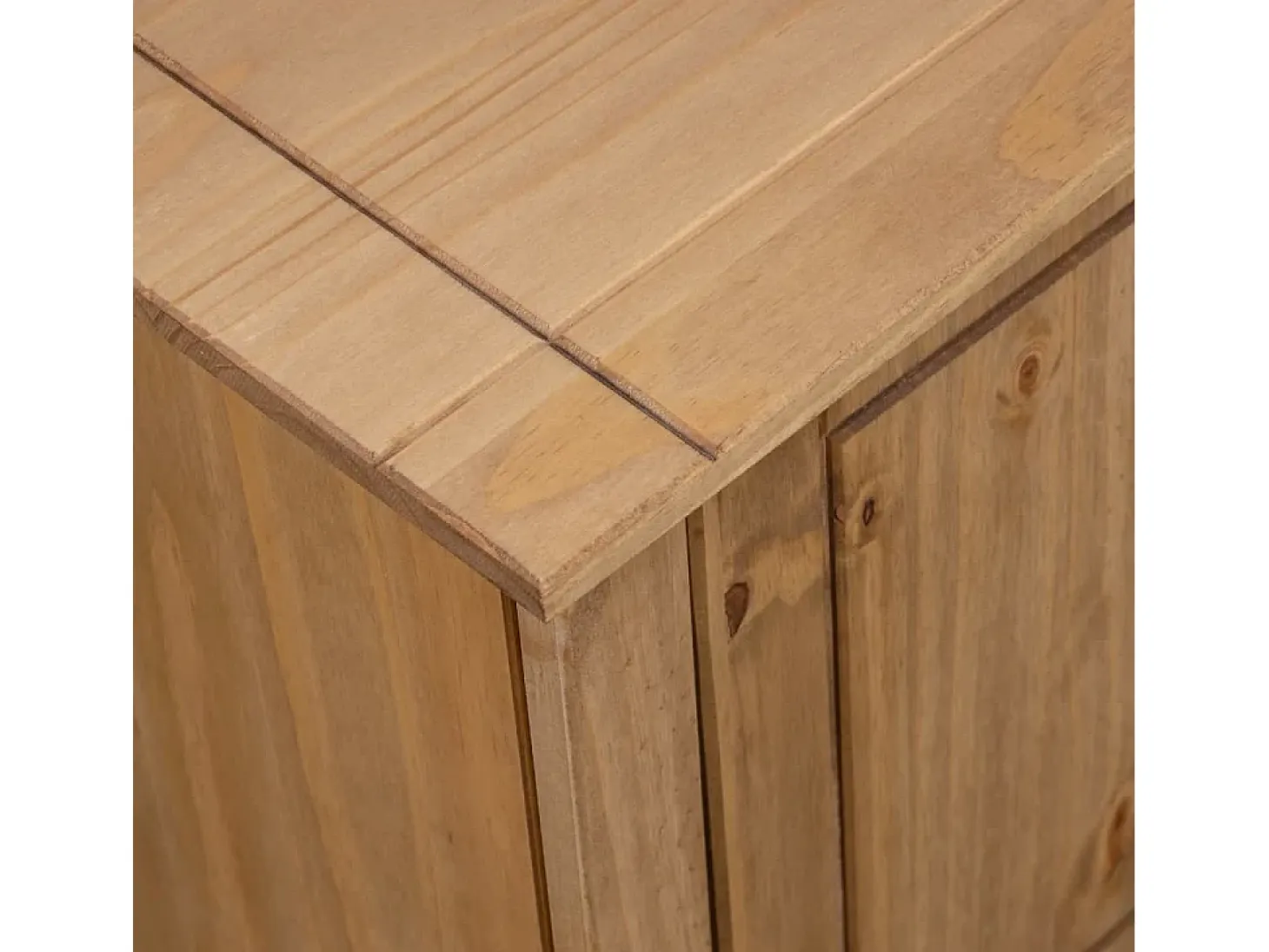 Caldir Mueble para TV de madera maciza pino estilo Panamá 120x40x50 cm