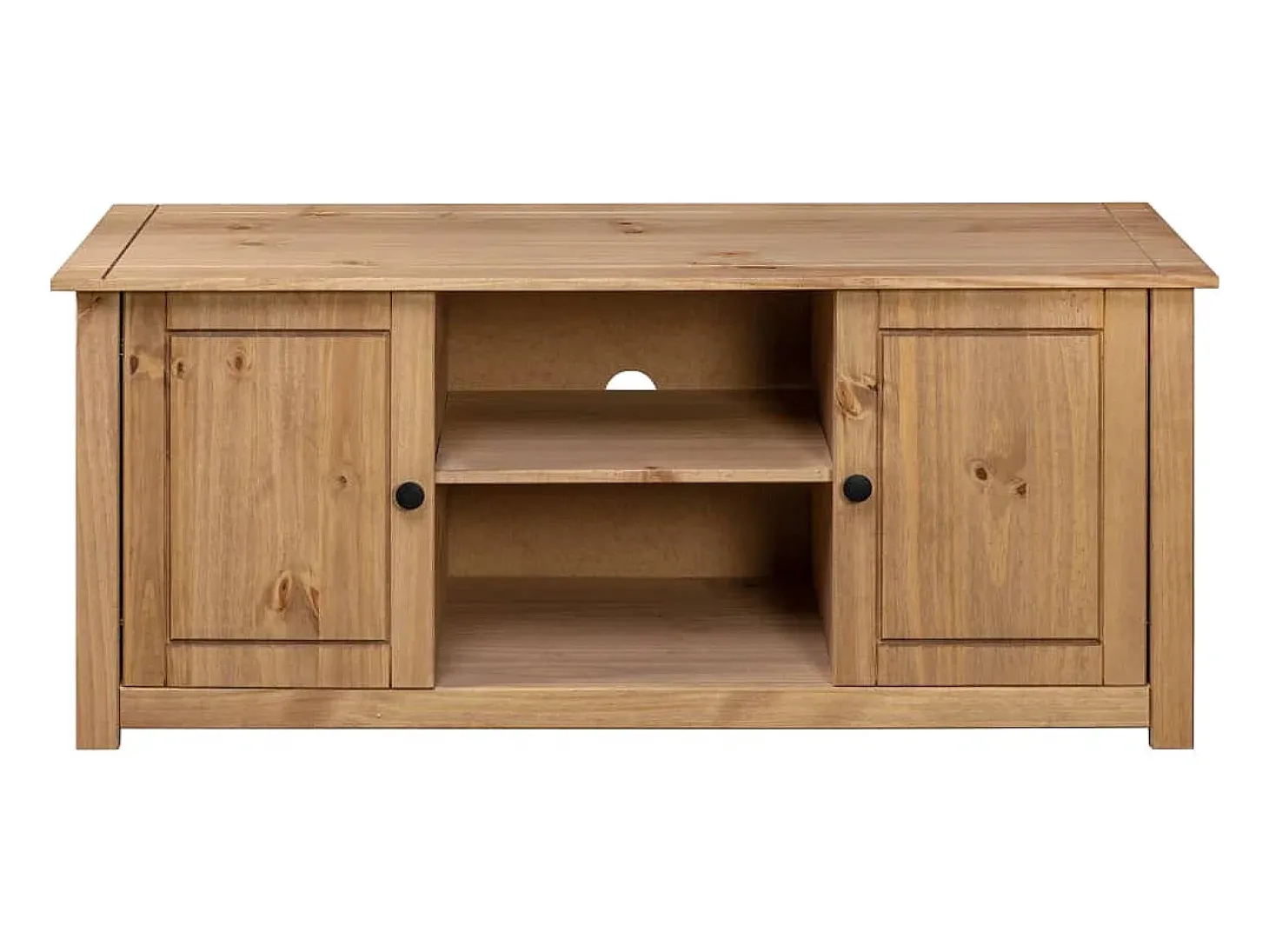 Caldir Mueble para TV de madera maciza pino estilo Panamá 120x40x50 cm