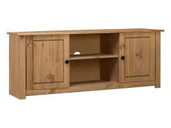 Caldir Mueble para TV de madera maciza pino estilo Panamá 120x40x50 cm