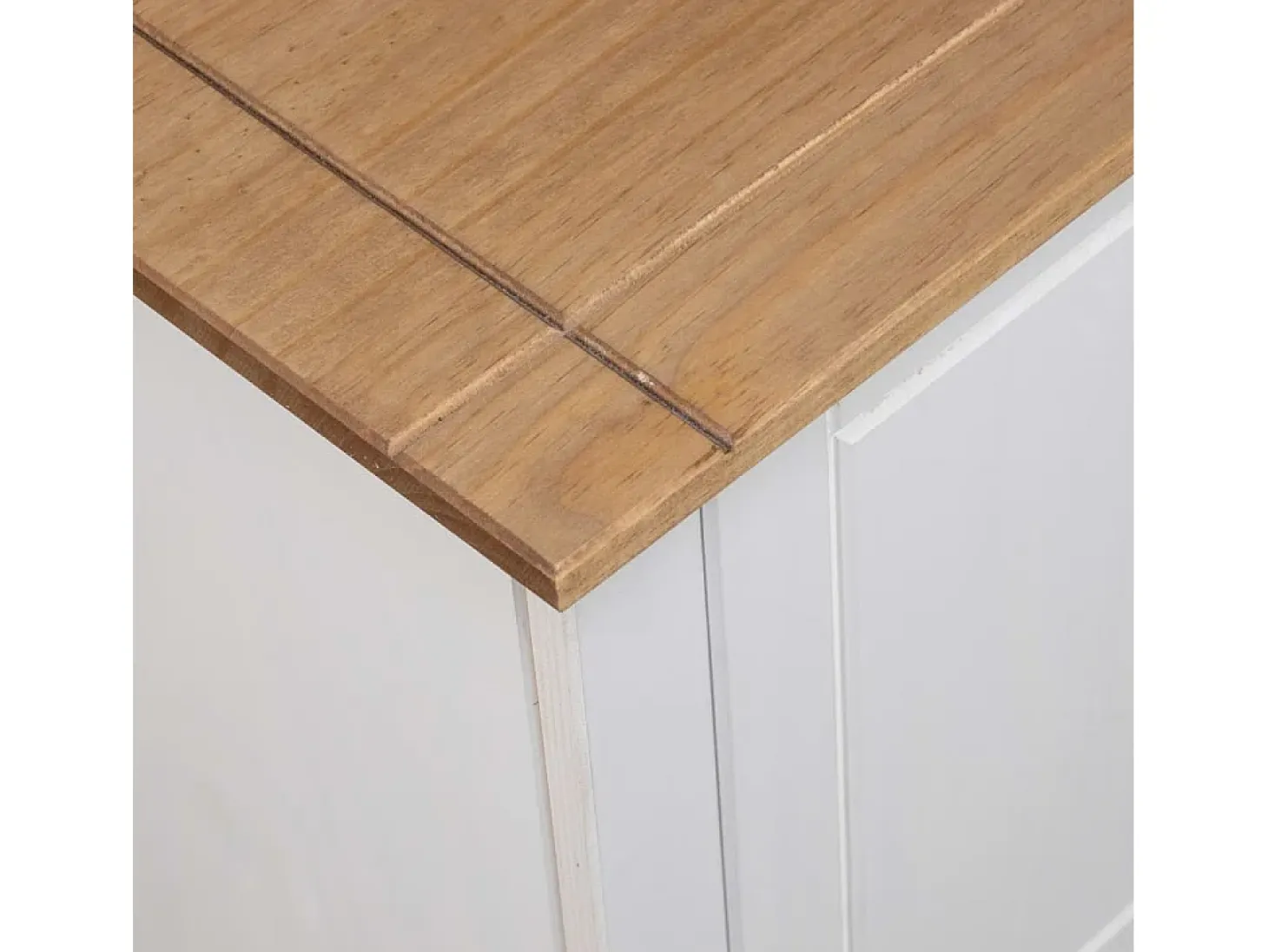 Caldir Mueble para TV madera de pino estilo Panamá blanco 120x40x50 cm