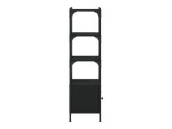 Callie Anne Librería de 3 estantes madera ingeniería negro 41x30x109,5 cm