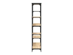 Cameron Estantería madera ingeniería acero roble Sonoma 99x35,5x176 cm
