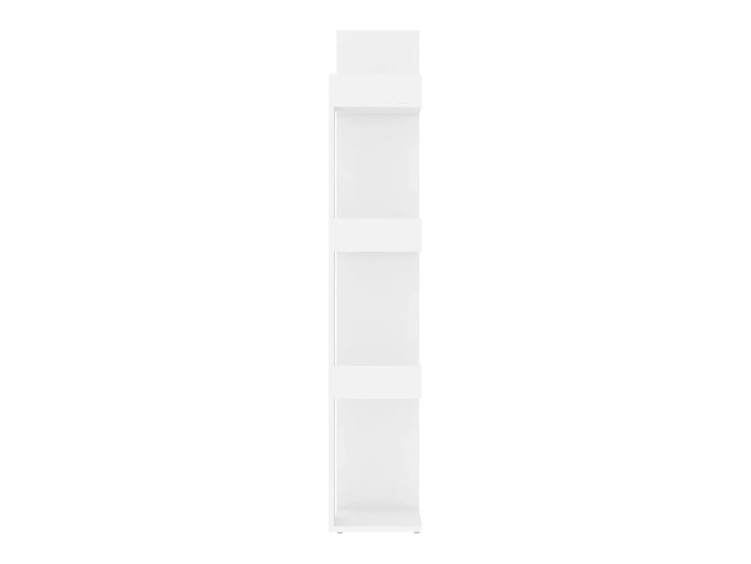 Candler Estantería librería madera contrachapada blanco 86x25,5x140 cm