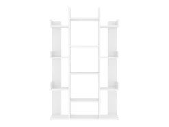 Candler Estantería librería madera contrachapada blanco 86x25,5x140 cm
