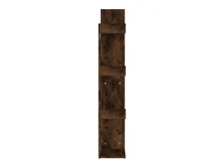 Candler Estantería madera contrachapada roble ahumado 48x25,5x140 cm