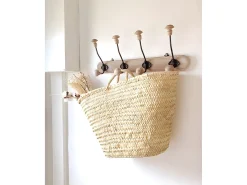 Capazo de esparto natural de 40x30x30cm - MENORCA - DECOWOOD