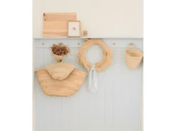 Capazo de esparto natural de 50x35x35cm - MENORCA - DECOWOOD