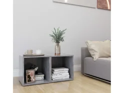 Cape Canaveral Mueble de TV 2uds madera contrachapada gris hormigón 37x35x37cm