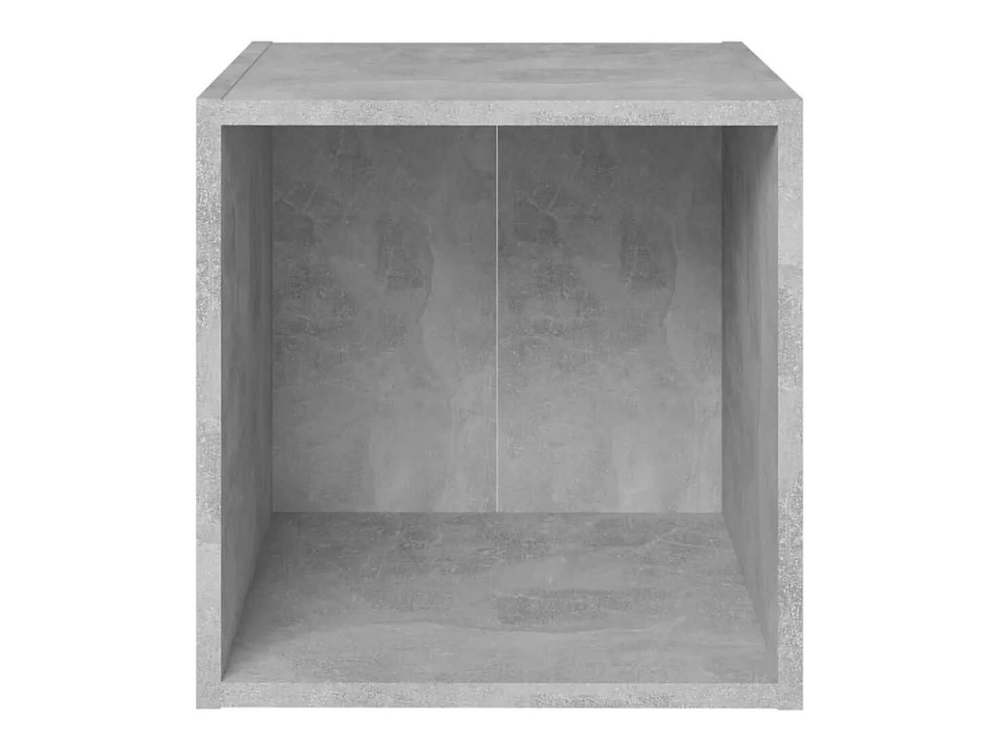 Cape Canaveral Mueble de TV 2uds madera contrachapada gris hormigón 37x35x37cm