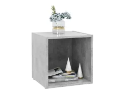 Cape Canaveral Mueble de TV 2uds madera contrachapada gris hormigón 37x35x37cm