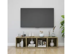 Cape Canaveral Mueble para TV madera contrachapada roble Sonoma 37x35x37 cm