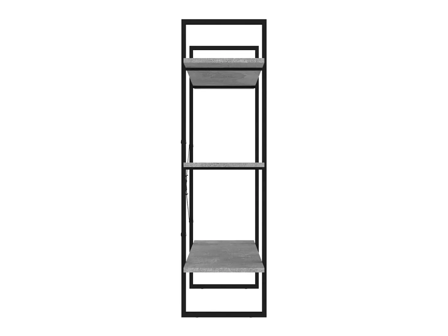 Capitola Estantería de madera contrachapada gris hormigón 100x30x105 cm
