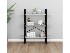 Capitola Estantería de madera contrachapada gris hormigón 100x30x105 cm