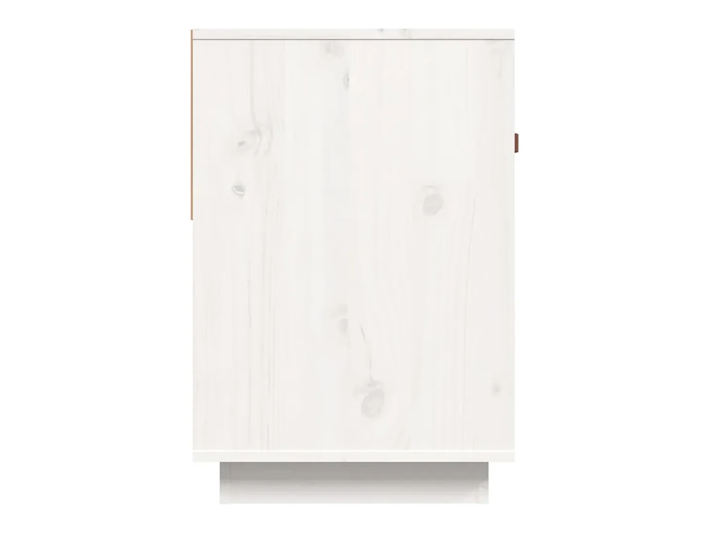 Carly Grace Mueble para TV madera maciza de pino blanco 90x40x60 cm
