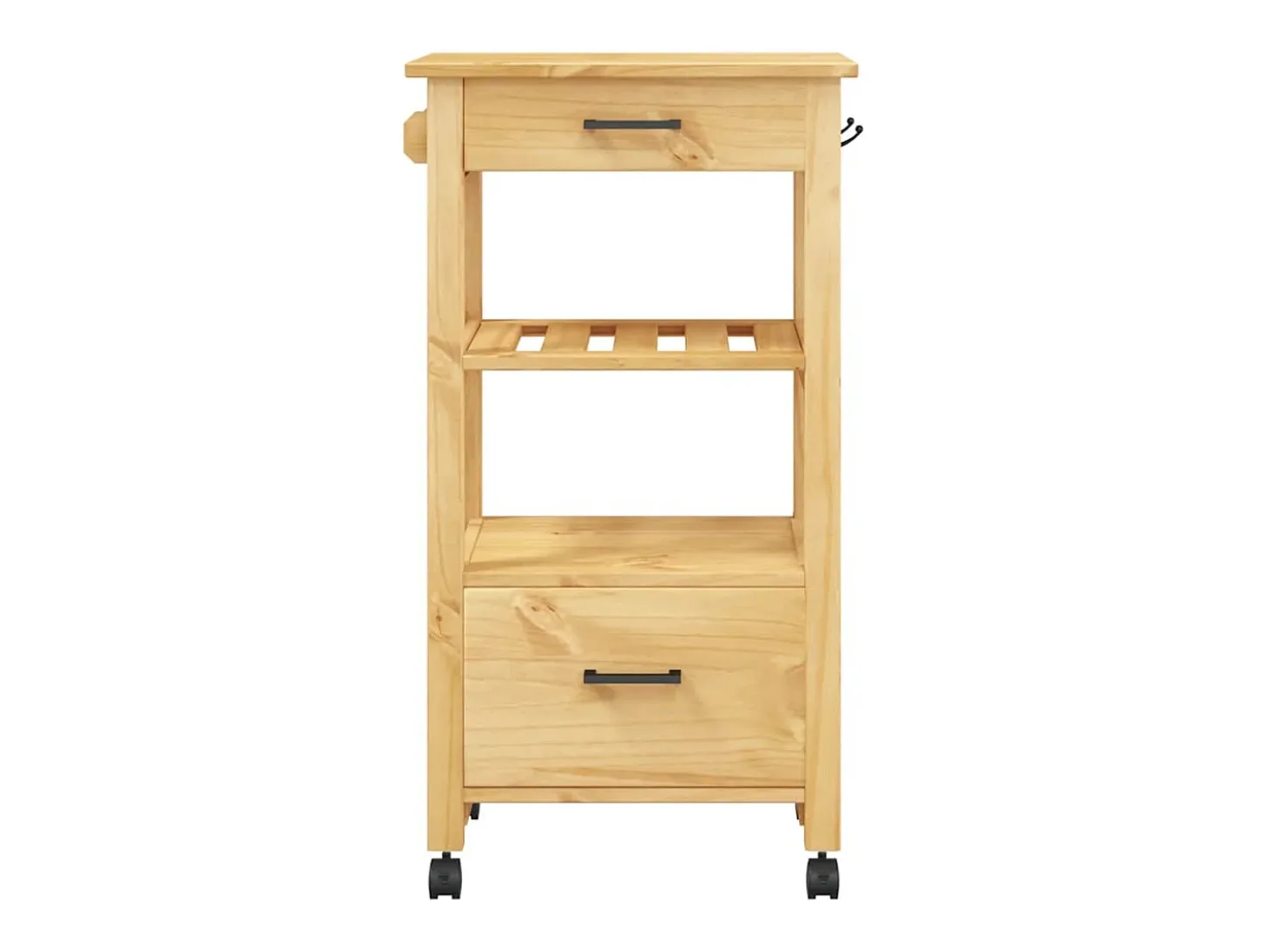 Carrito de cocina MONZA madera maciza de pino 48x40x88,5 cm