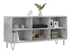 Cemre Mueble de TV madera de ingeniería gris hormigón 103,5x30x50 cm