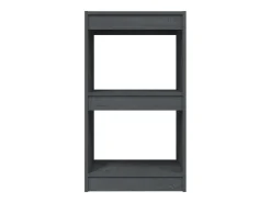 Centerville Estantería madera maciza de pino gris 40x30x71,5 cm