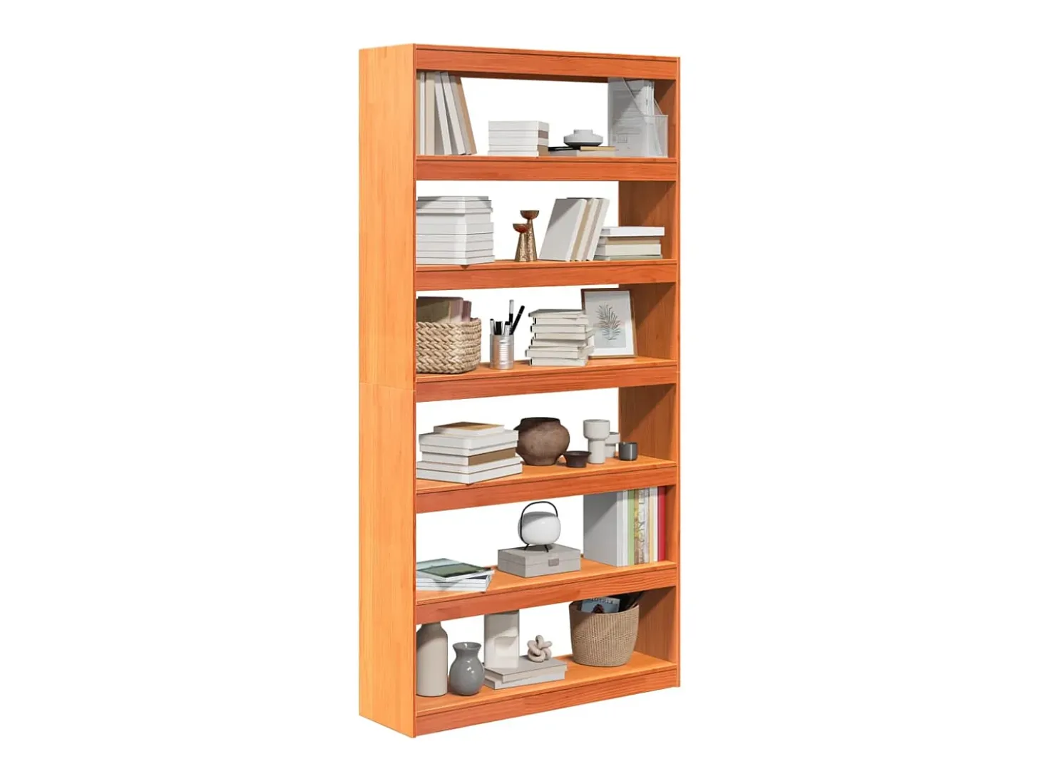 Centerville Estantería/divisor espacios madera maciza pino 100x30x199,5 cm