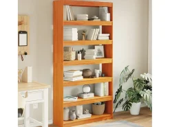 Centerville Estantería/divisor espacios madera maciza pino 100x30x199,5 cm