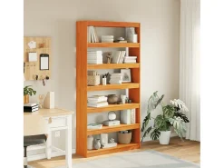 Centerville Estantería/divisor espacios madera maciza pino 100x30x199,5 cm