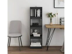 Centerville Estantería/divisor de espacios pino macizo gris 40x30x135,5cm