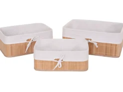 Cesta de almacenaje MCW-C21 (juego de 3), color natural