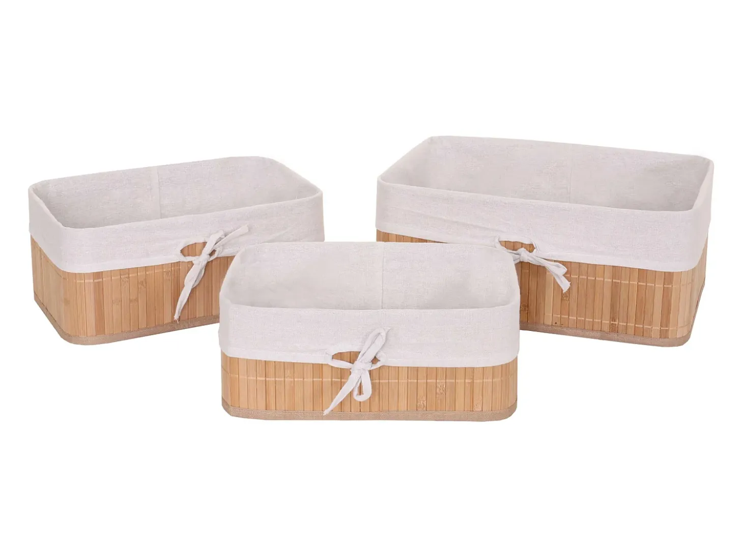 Cesta de almacenaje MCW-C21 (juego de 3), color natural