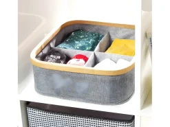Cesta marco bambú 4 compartimentos