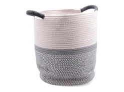 Cesta multiusos MOA Vinthera blanco/gris Ø31x38 cm