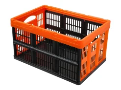 Cestas de Almacenamiento SucceBuy Plegables, 45 L, Plástico Plegable, Lote de 3, Apilables - Solución Práctica para Clasificar y Guardar Efectos